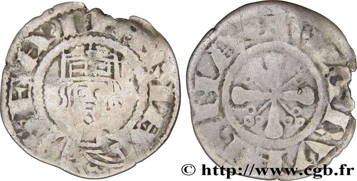 AUVERGNE - BISHOPRIC OF CLERMONT - ANONYMOUS Obole VF