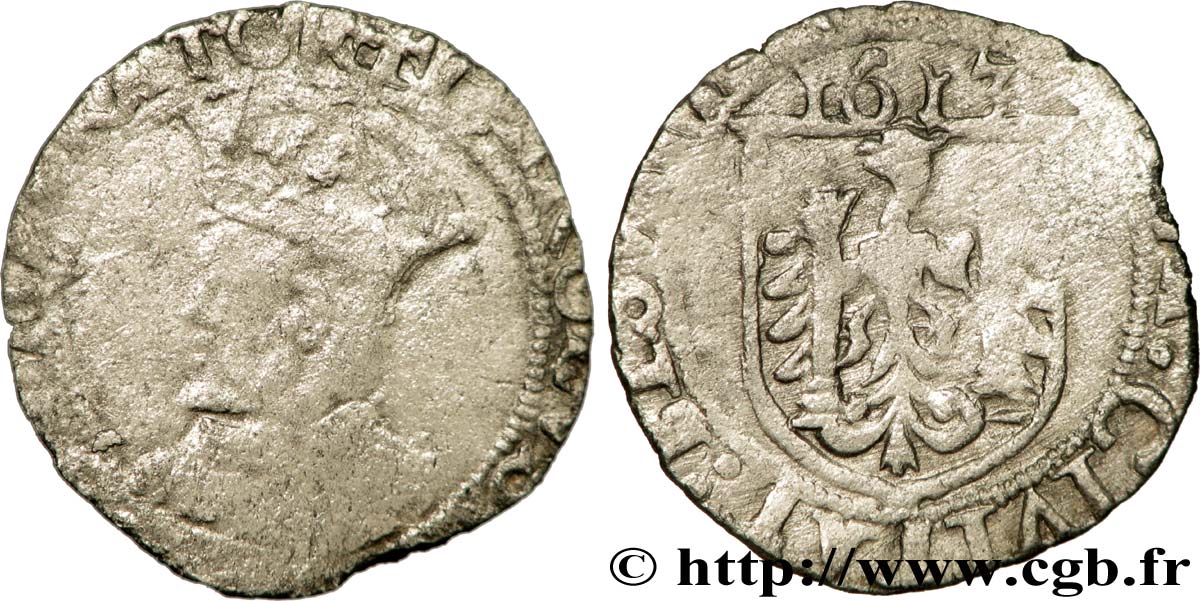 TOWN OF BESANCON - COINAGE STRUCK AT THE NAME OF CHARLES V Carolus F/VF