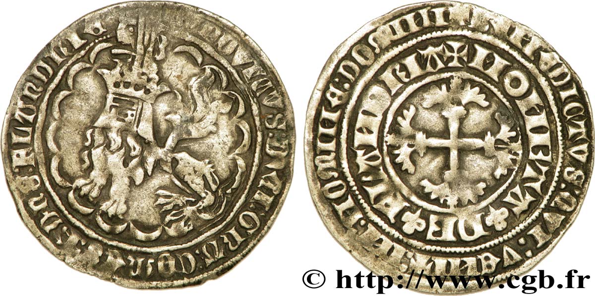 FLANDERS - COUNTY OF FLANDERS - LOUIS I OF CRÉCY - LOUIS II Double gros ou botdraeger XF