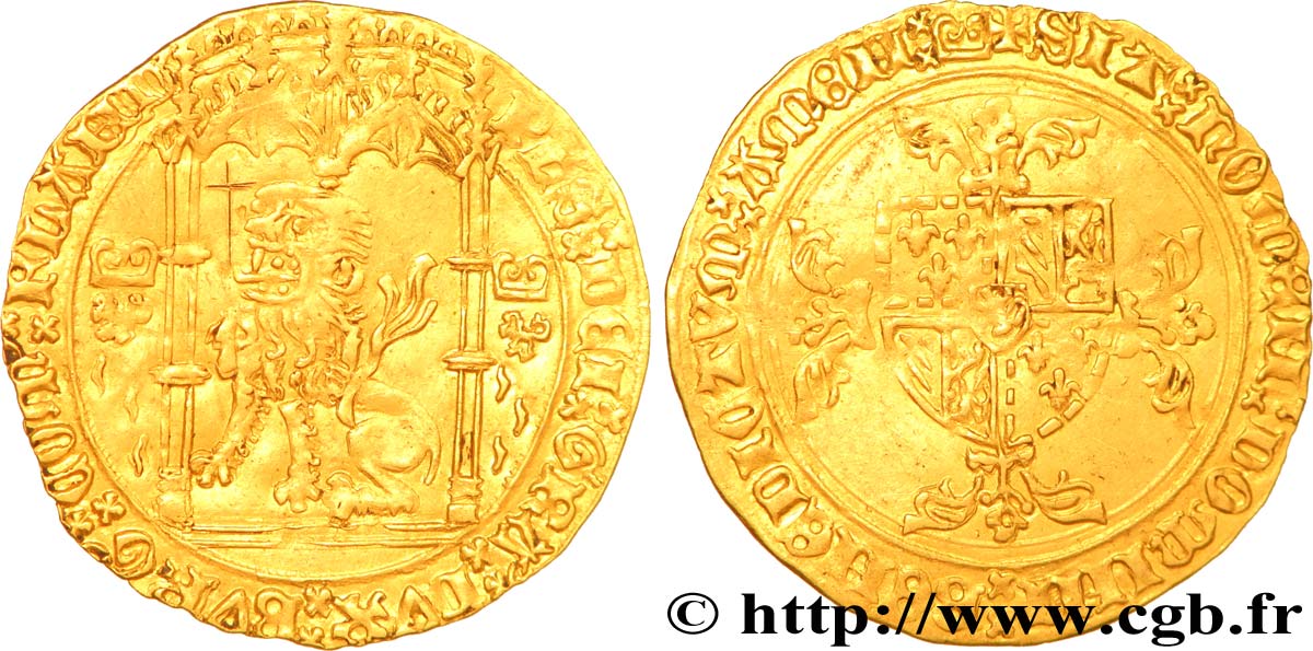 FLANDERS - COUNTY OF FLANDERS - PHILIP THE GOOD Lion d’or AU