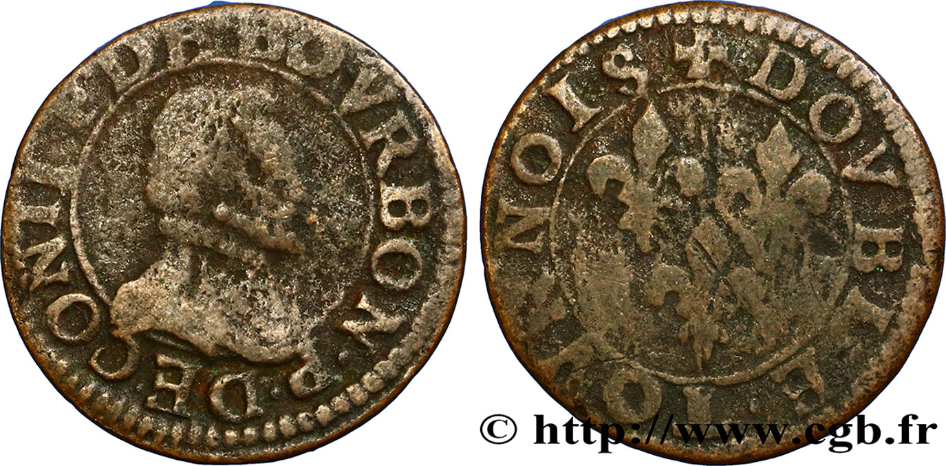 PRINCIPAUTÉ DE CHÂTEAU-REGNAULT - FRANÇOIS DE BOURBON-CONTI Double tournois, type 18 TB