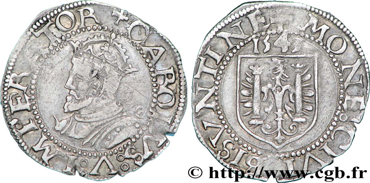 FRANCHE-COMTÉ - VILLE DE BESANÇON Carolus TTB