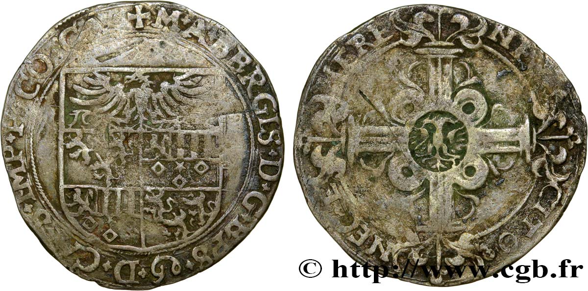 CAMBRÉSIS - ARCHEVÊCHÉ DE CAMBRAI - MAXIMILIEN DE BERGHES Sprenger ou cinq patards TB+