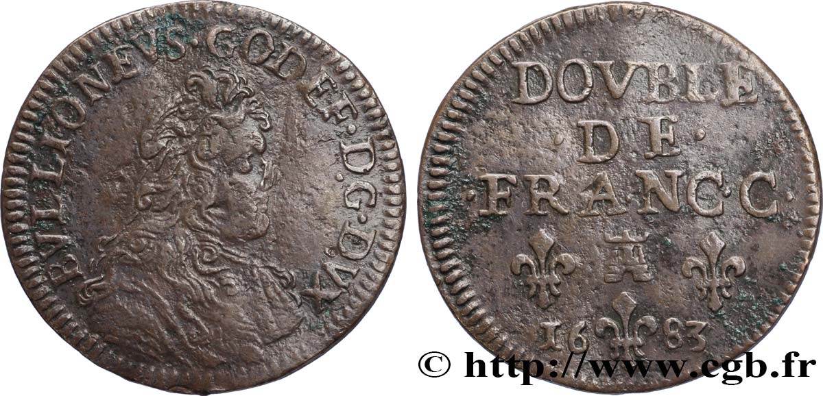 ARDENNES - DUCHÉ DE BOUILLON - GODEFROY-MAURICE DE LA TOUR D AUVERGNE Double, type 7 TTB