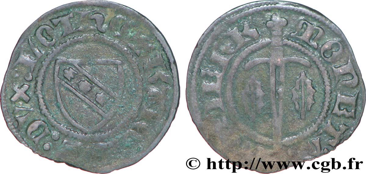 LORRAINE - DUCHÉ DE LORRAINE - CHARLES II Denier TTB