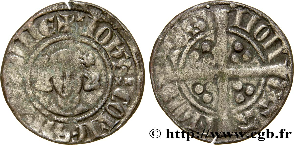 HAINAUT - COMTÉ DE HAINAUT - JEAN II D&nbsp;AVESNES Esterlin TB+