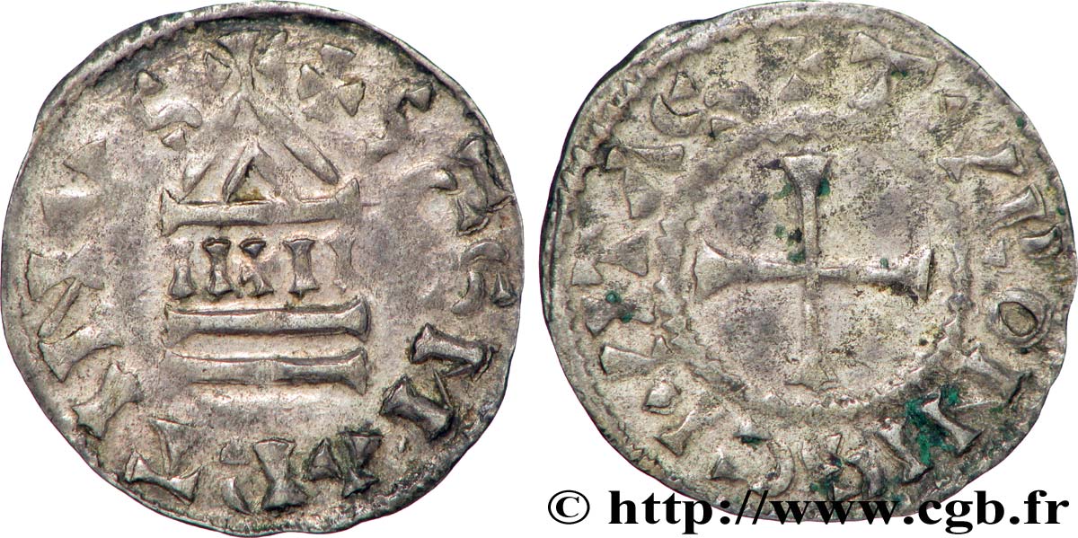 TOURAINE - TOURS - ABBAYE DE SAINT-MARTIN DE TOURS Denier TB+