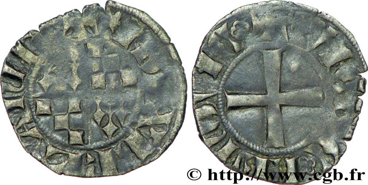 LIMOUSIN - VISCOUNTCY OF LIMOGES - JOHN III OF BRITTANY Denier XF