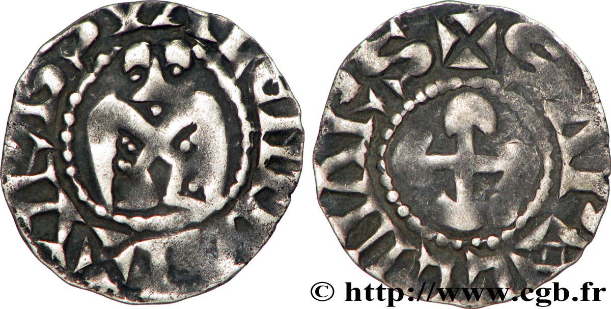 BISCHOP OF VALENCE - ANONYMOUS COINAGE Denier VF