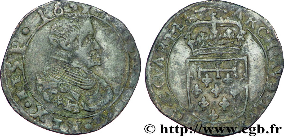 SPANISH LOW COUNTRIES - COUNTY OF ARTOIS - PHILIPPE IV OF SPAIN Liard XF