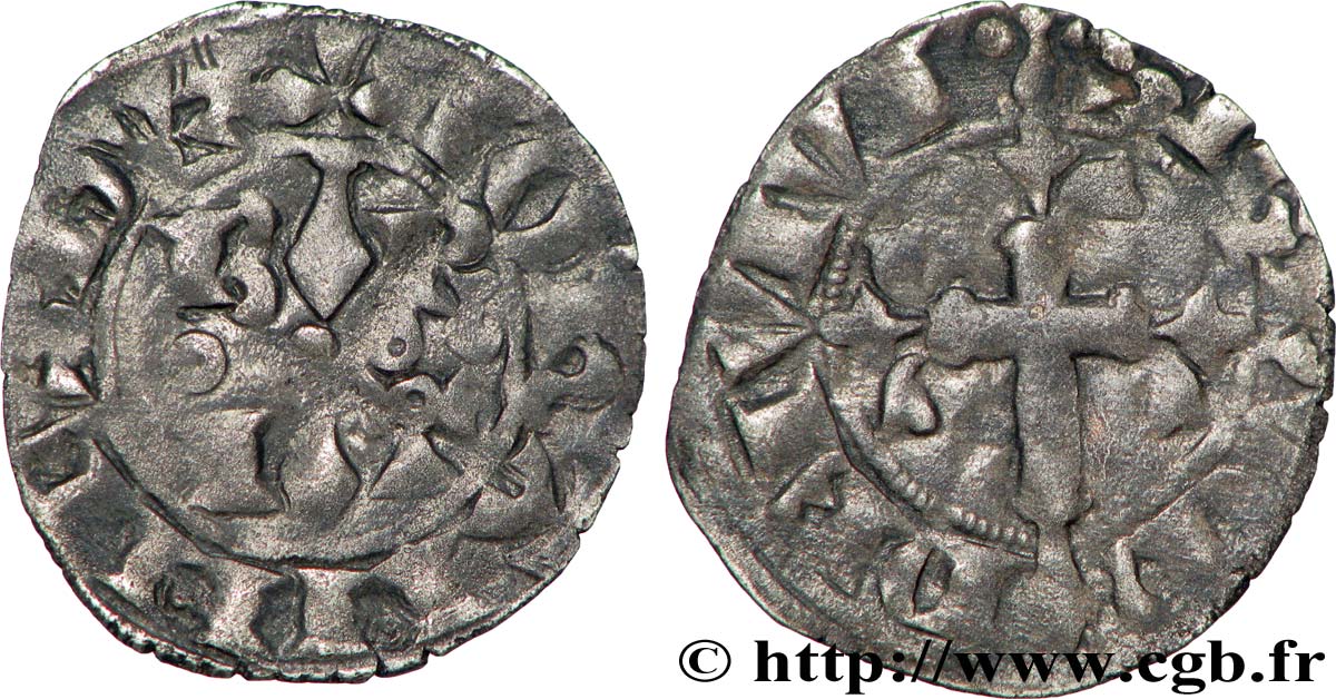 BRITTANY - DUCHY OF BRITTANY - JEAN III CALLED THE GOOD Double denier XF