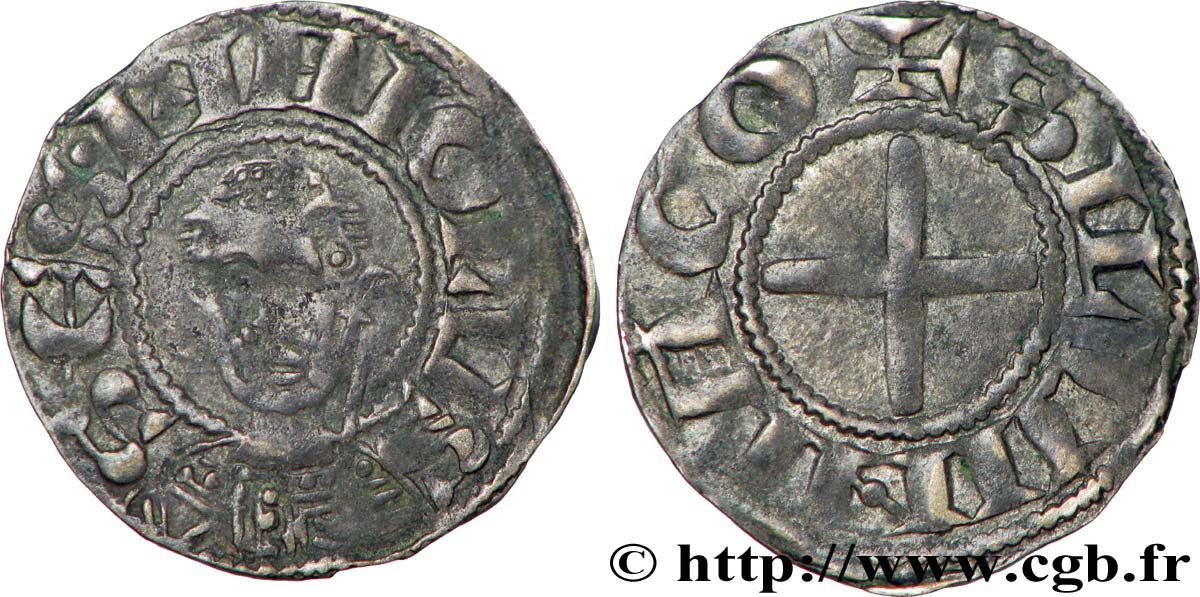 BOURBONNAIS - PRIEURÉ DE SOUVIGNY - ANONYMES Denier TTB