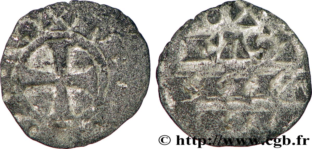 BERRY - SEIGNEURIE DE CHÂTEAU-MEILLANT - EUDES II Obole TB+