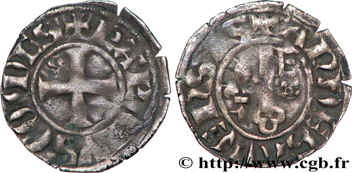 ANJOU - COMTÉ D&nbsp;ANJOU - CHARLES Ier Denier TTB