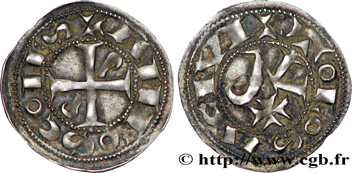 LANGUEDOC - COMTÉ DE TOULOUSE - ALPHONSE JOURDAIN Denier TTB+