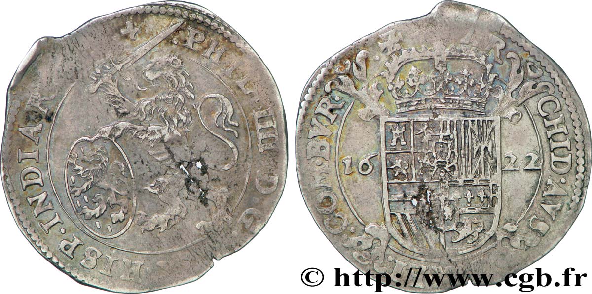 COUNTRY OF BURGUNDY - PHILIPPE IV OF SPAIN Escalin SS