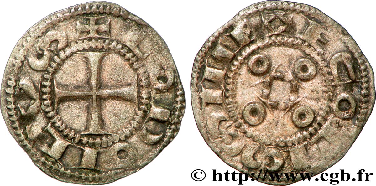 ANGOUMOIS - COMTÉ D ANGOULÊME, au nom de Louis IV d Outremer (936-954) Denier anonyme q.SPL
