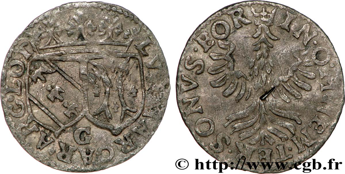 PRINCIPAUTÉ DE CHÂTEAU-REGNAULT - LOUISE-MARGUERITE DE LORRAINE Imitation de gros lorrain TTB+