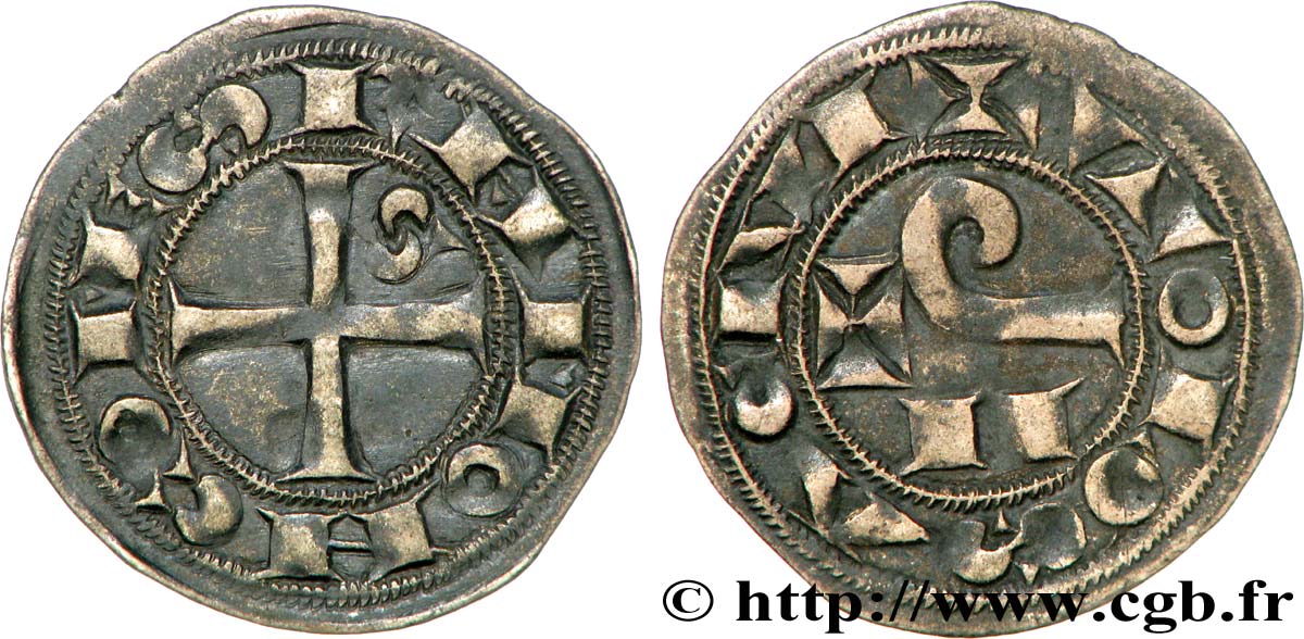 LANGUEDOC - COMTÉ DE TOULOUSE - RAYMOND V, RAYMOND VI ou RAYMOND VII Denier ou raimondin EBC