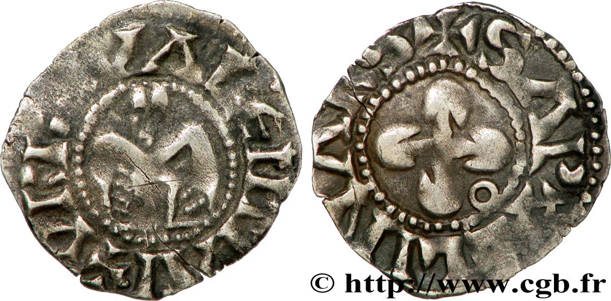 BISCHOP OF VALENCE - ANONYMOUS COINAGE Denier MBC+