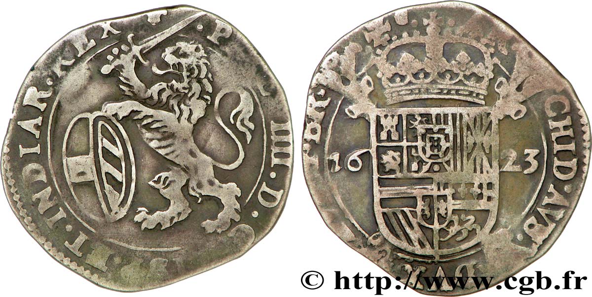 PAYS-BAS ESPAGNOLS - DUCHÉ DE BRABANT - PHILIPPE IV Escalin TTB