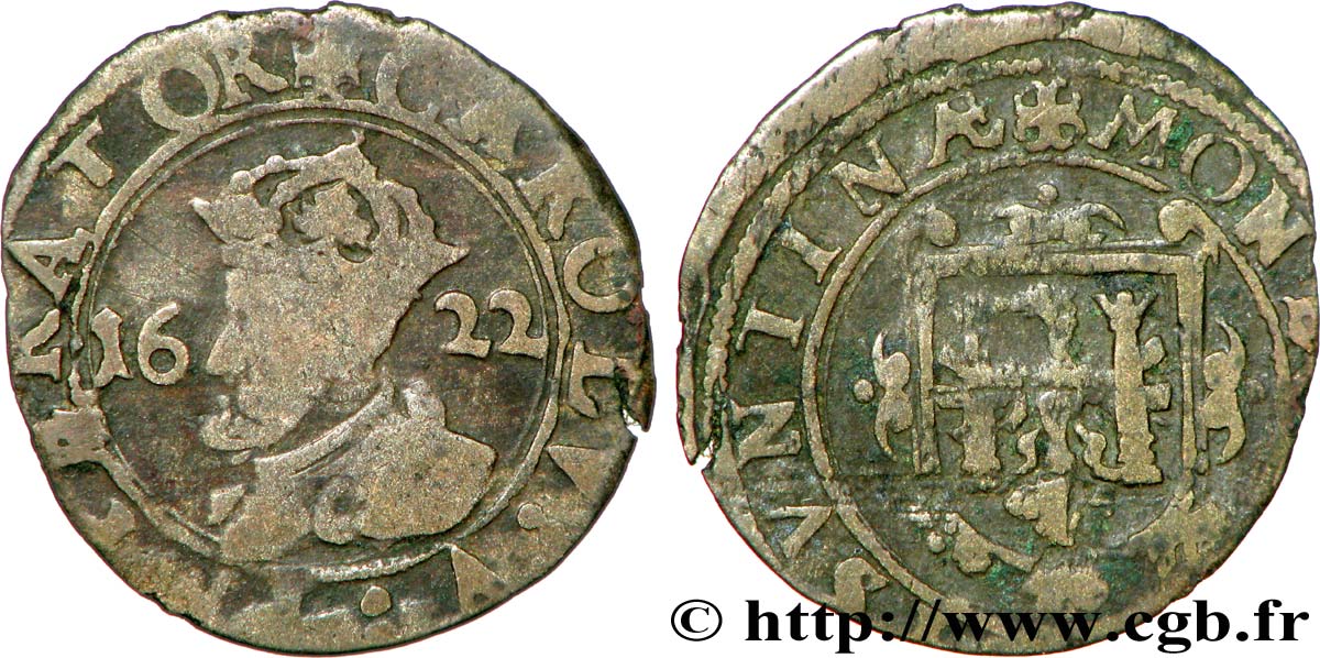 TOWN OF BESANCON - COINAGE STRUCK IN THE NAME OF CHARLES V Carolus VF