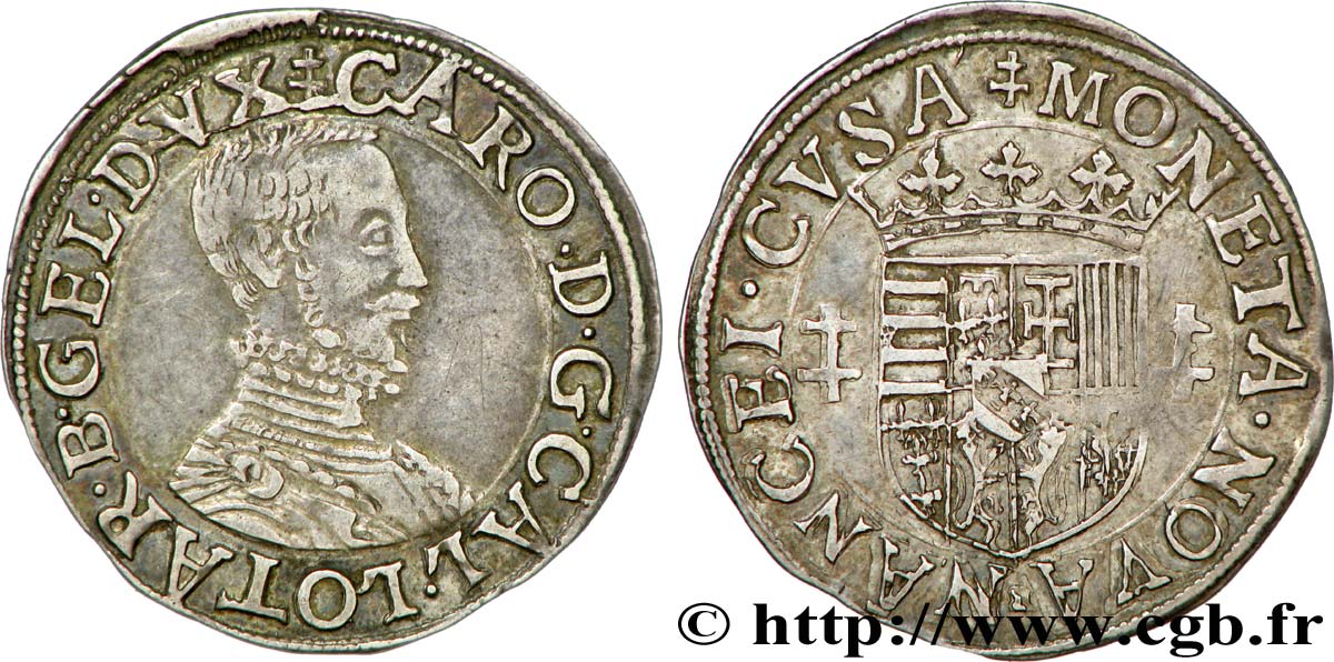 LORRAINE - DUCHÉ DE LORRAINE - CHARLES III LE GRAND DUC Quart de teston fVZ/SS