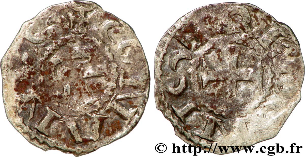 BRETAGNE - DUCHÉ DE BRETAGNE - CONAN III Denier S