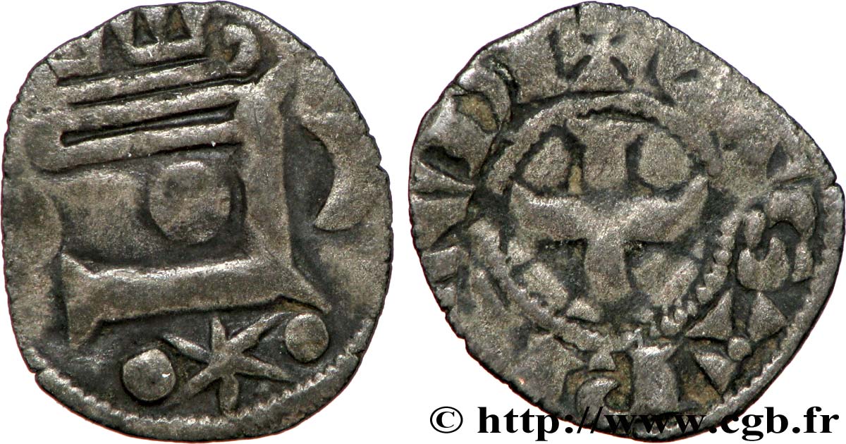 CHÂTEAUDUN - VISCOUNTCY OF CHÂTEAUDUN - THIBAUT VI Obole type bléso-chartrain XF