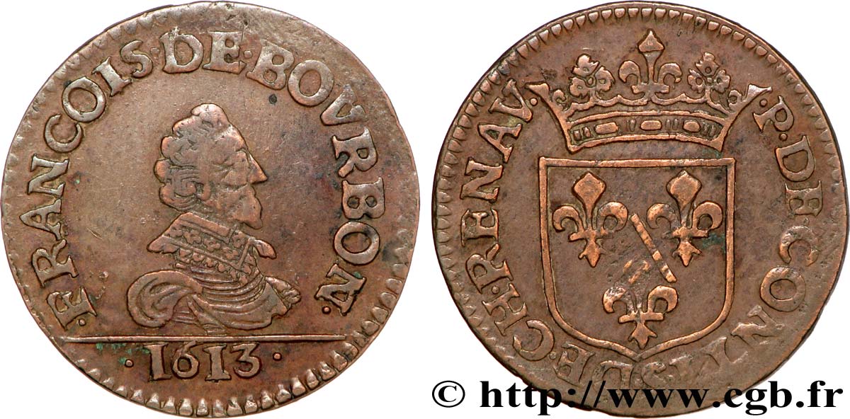 PRINCIPAUTÉ DE CHÂTEAU-REGNAULT - FRANÇOIS DE BOURBON-CONTI Liard, type 2 TTB