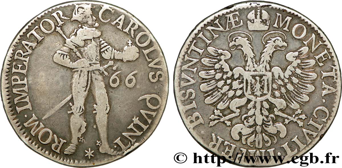 TOWN OF BESANCON - COINAGE STRUCK AT THE NAME OF CHARLES V Daldre BC+