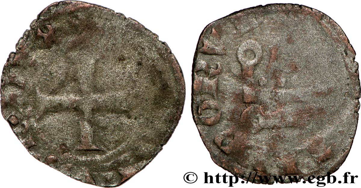 DUCHY OF BRITTANY - CHARLES OF BLOIS Denier BC