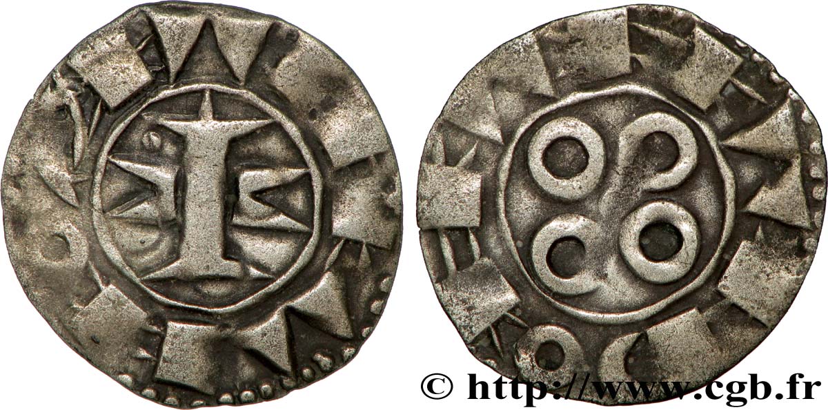LANGUEDOC - COUNTY OF MELGUEIL - BISHOPS OF MAGUELONNE - ANONYMOUS Denier anonyme ou melgorien XF