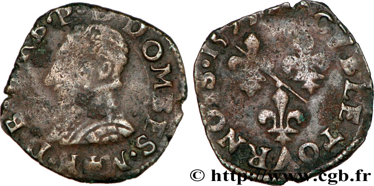 DOMBES - PRINCIPALITY OF DOMBES - HENRI DE MONTPENSIER Double tournois F