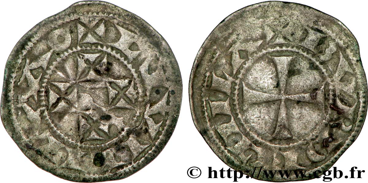 AQUITAINE - DUCHÉ D AQUITAINE - GUILLAUME X  Denier BB