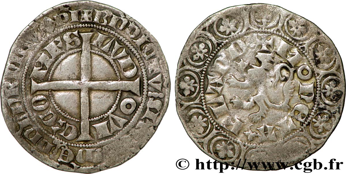 COUNTY OF FLANDRE - LOUIS II Gros compagnon au lion MB