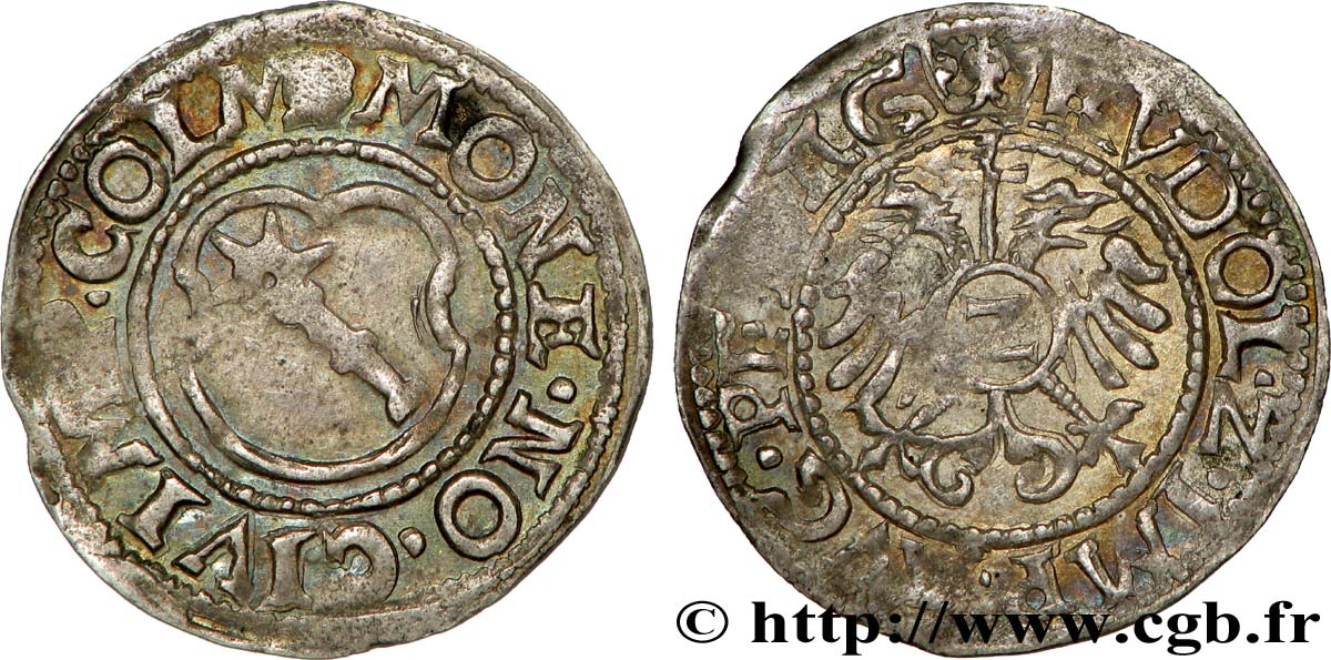 ALSACE - COLMAR - VILLE DE COLMAR - RODOLPHE II Demi-batz BB