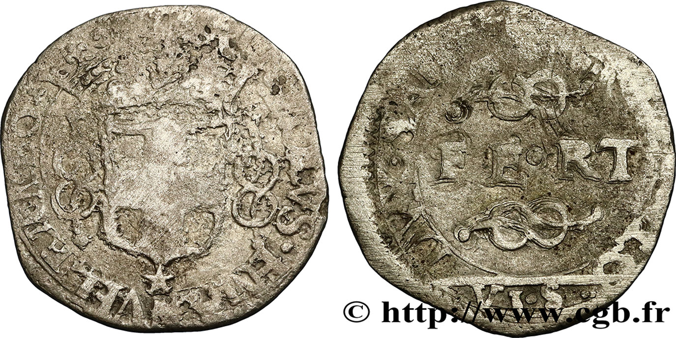 SABOYA - DUCADO DE SABOYA - CARLOS MANUEL I 6 sols (6 soldi) BC