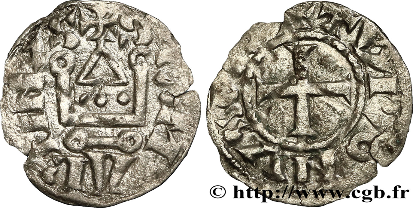 TOURAINE - TOURS - ABBAYE DE SAINT-MARTIN DE TOURS Denier q.BB