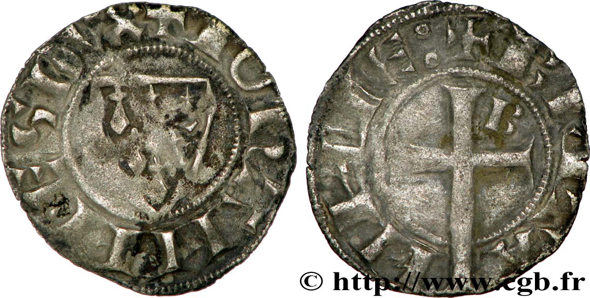BRITTANY - DUCHY OF BRITTANY - JEAN III CALLED THE GOOD Denier XF