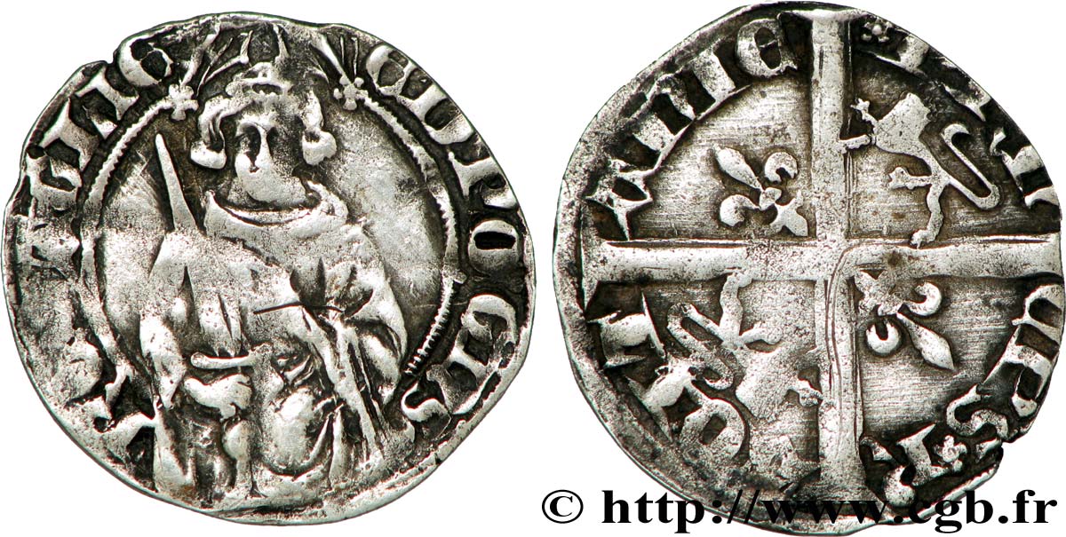 AQUITAINE - DUCHÉ D AQUITAINE - ÉDOUARD LE PRINCE NOIR Hardi TTB