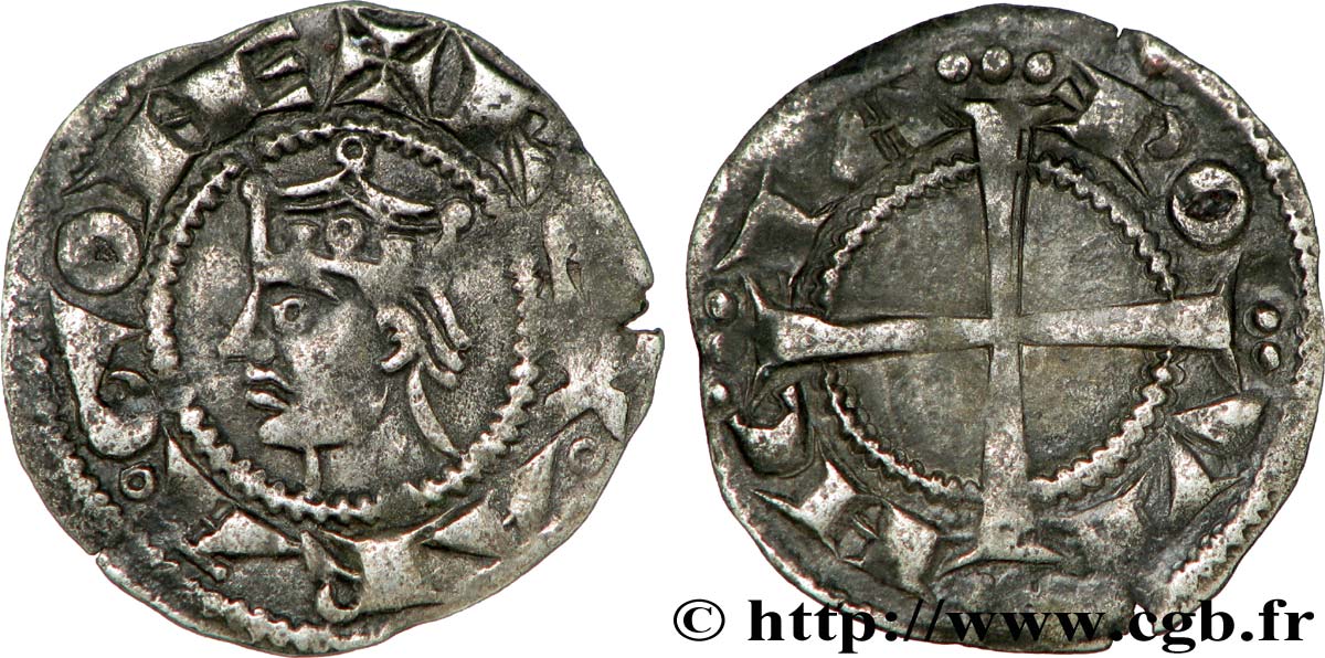 PROVENCE - COMTÉ DE PROVENCE - ALPHONSE II D ARAGON (gouverneur de Provence) Denier TTB