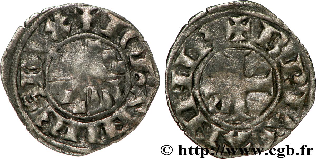 BRITTANY - DUCHY OF BRITTANY - JEAN III CALLED THE GOOD Denier XF