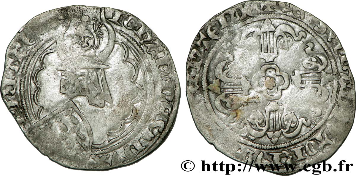 DUCHY OF BRITTANY - JEAN IV OF MONTFORT Gros, 1er type BC+