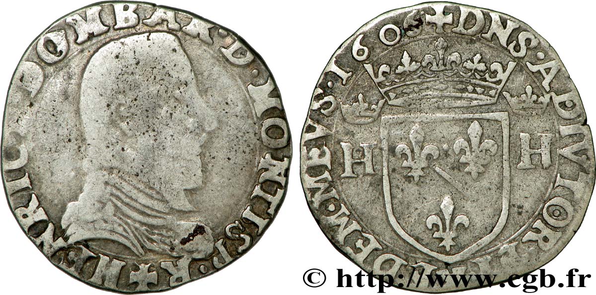 PRINCIPAUTY OF DOMBES - HENRY OF MONTPENSIER Teston VF/XF