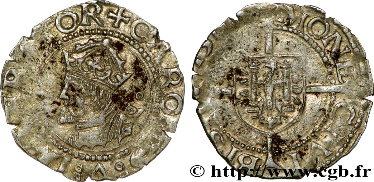 TOWN OF BESANCON - COINAGE STRUCK IN THE NAME OF CHARLES V Blanc XF