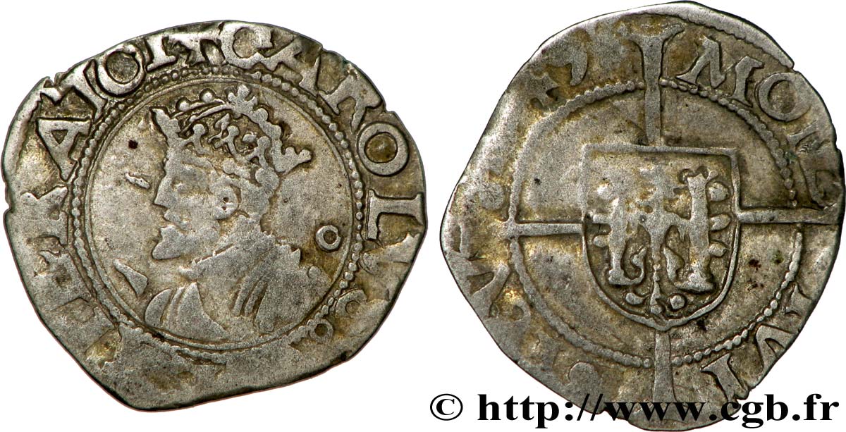 TOWN OF BESANCON - COINAGE STRUCK AT THE NAME OF CHARLES V Blanc q.BB