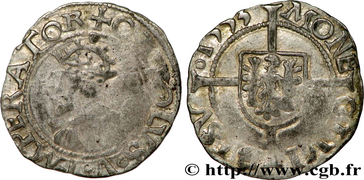 TOWN OF BESANCON - COINAGE STRUCK AT THE NAME OF CHARLES V Blanc XF