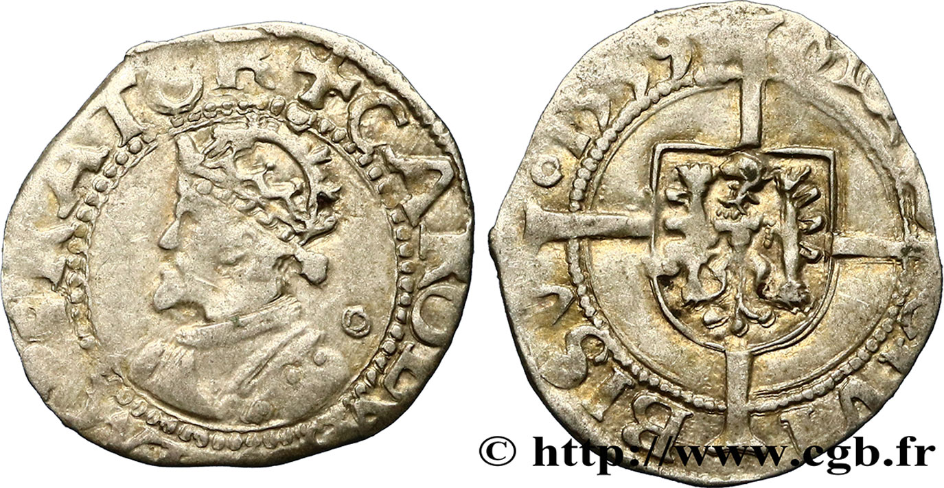 TOWN OF BESANCON - COINAGE STRUCK AT THE NAME OF CHARLES V Blanc VF