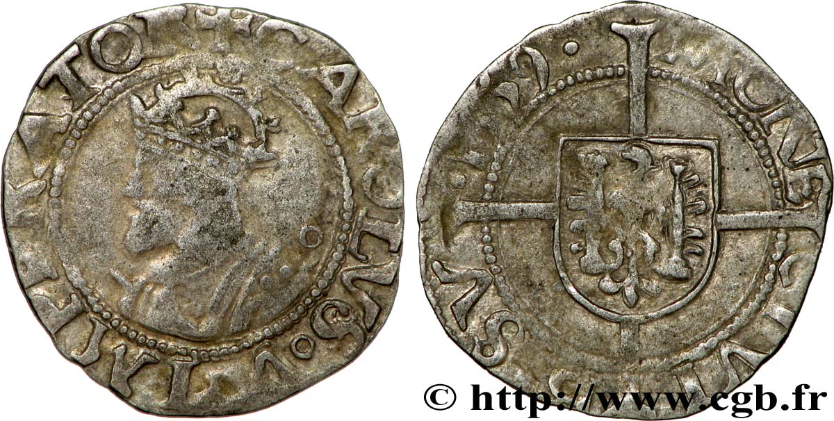 TOWN OF BESANCON - COINAGE STRUCK AT THE NAME OF CHARLES V Blanc VF/XF
